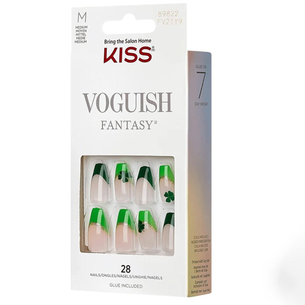 KISS Voguish Fantasy ST. PATRICK'S DAY Medium Length Nails - Aura